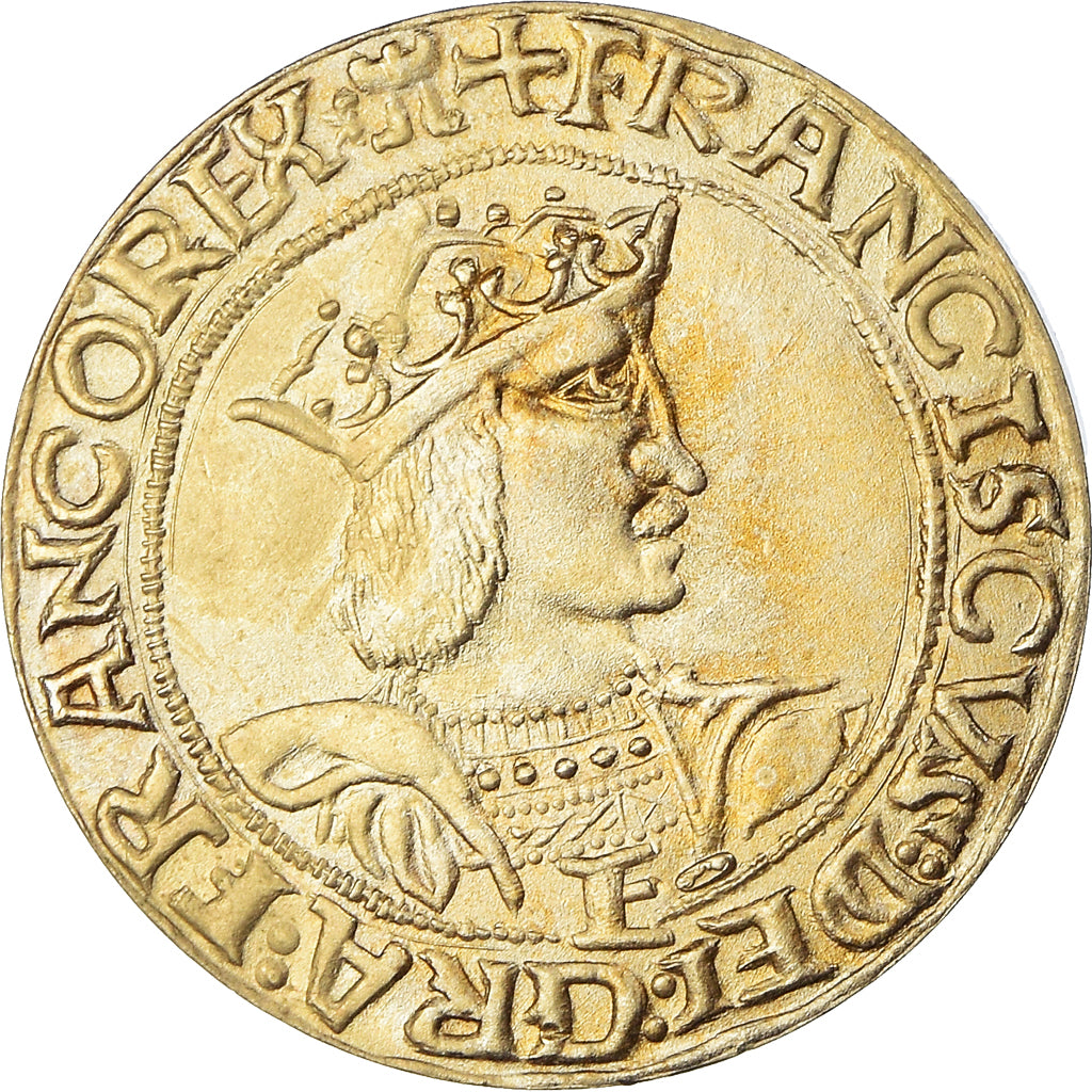 France, Medal, Reproduction Teston de François Ier, MDP, MS(65-70)