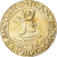 France, Medal, Reproduction Teston de François Ier, MDP, MS(65-70)