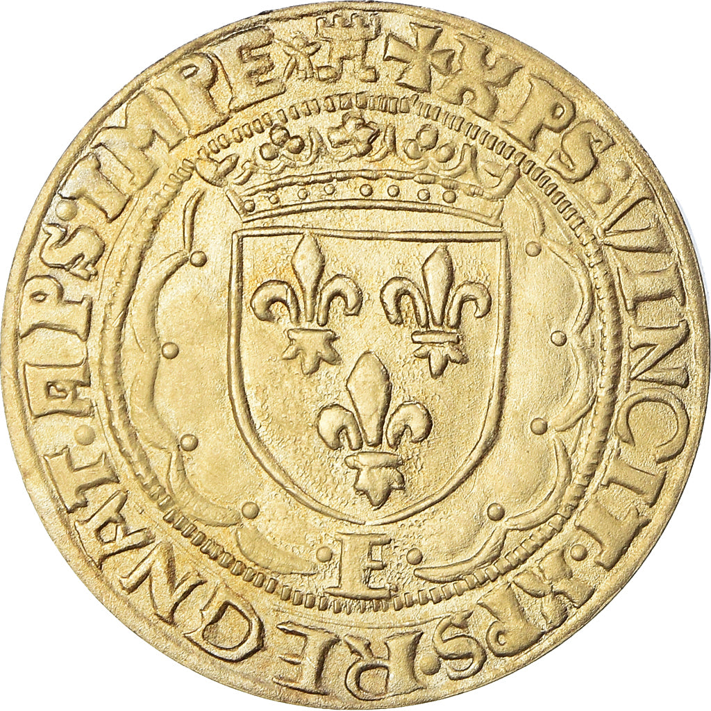 France, Medal, Reproduction Teston de François Ier, MDP, MS(65-70)