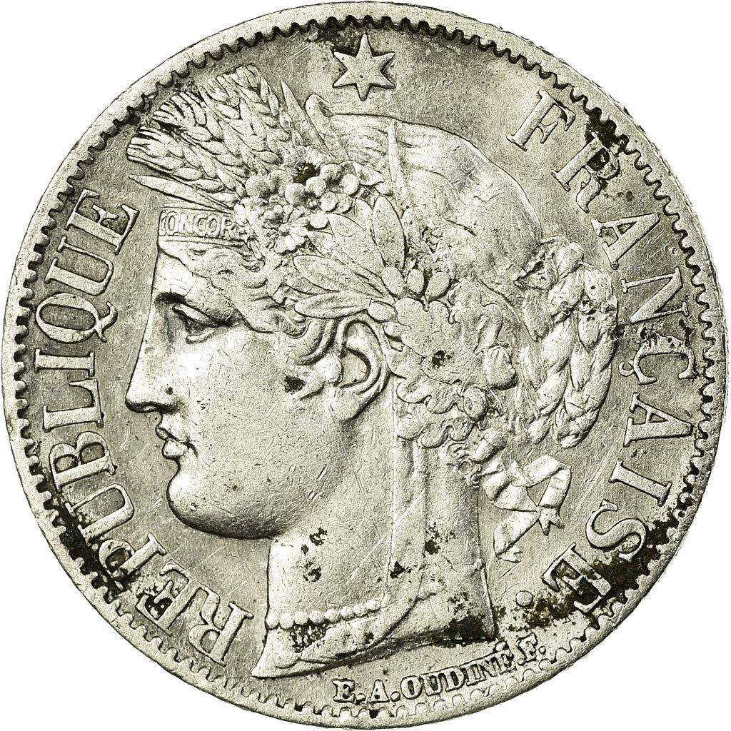 Coin, France, Cérès, Franc, 1850, Paris, EF(40-45), Silver, KM:759.1