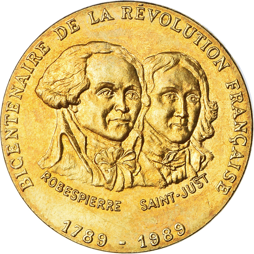 France, Medal, Révolution Française, Robespierre / Saint-Just, MDP, MS(63)