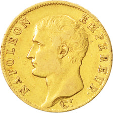 Italy, Napoleon I, 20 Francs, 1805, Torino, AU(50-53), Gold,KM663.5,Gadoury1022