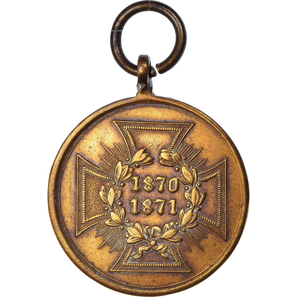 Alemanha, Preußen Tragbare Medaille, Kriegserinnerung, Medal, 1870-1871