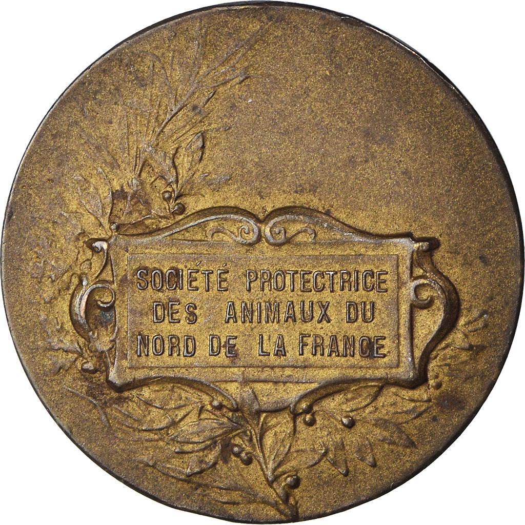 Francia, medaglia, Société Protectrice des Animaux du Nord, BB+, Bronzo