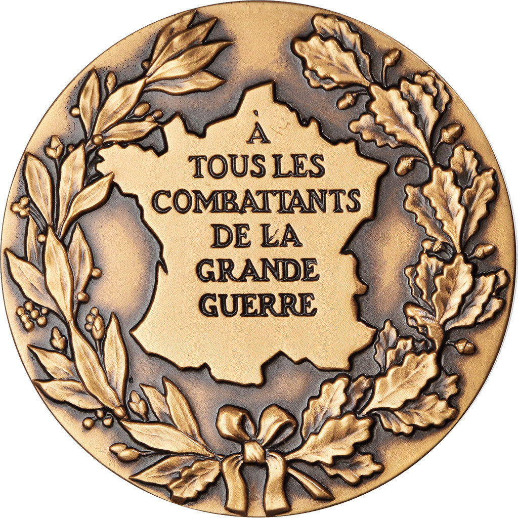 França, Medal, Douaumont, Verdun, Notre-Dame-de-Lorette, WAR, J. Balme, MS(64)