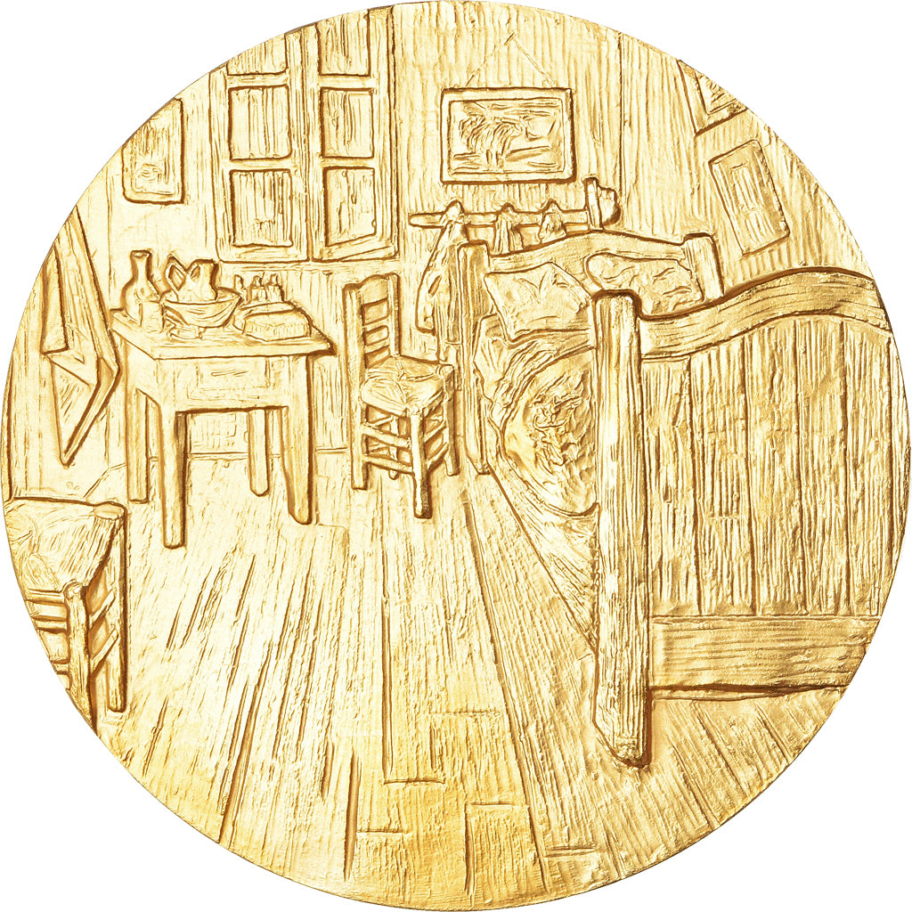 Frankreich, Medaille, Peinture, Van Gogh, La Chambre à Coucher, Arts & Culture
