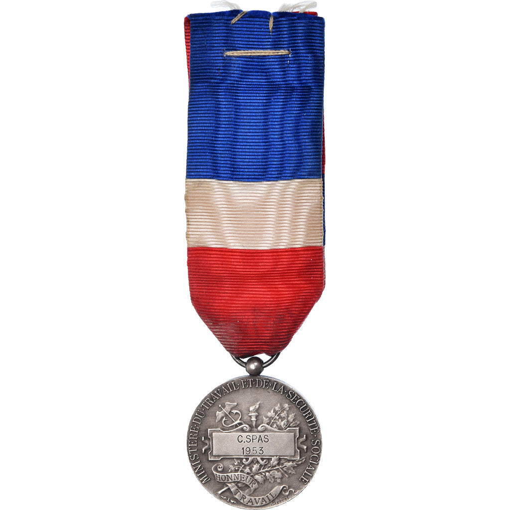 Francia, Ministère du Travail et de la Sécurité Sociale, medalla, 1953, Muy