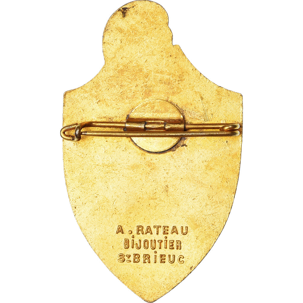 France, Insigne, 71ème Régiment d'Infanterie, Military, Emaillée, SUP, Laiton