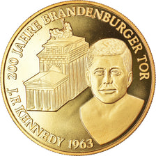 Germany, Medal, 200 Jahre Brandenburger Tor, Kennedy, History, 1991, MS(65-70)