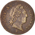 Louis XV, 1/2 Sol, 1772, Paris, VF(20-25), Cuivre, Gadoury:275