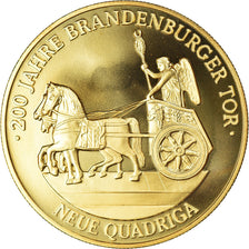Germany, Medal, 200 Jahre Brandenburger Tor, Neue Quadriga, History, 1991