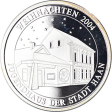Duitsland, Medaille, Weihnachten, Jugendhaus der Stadt Haan, 2004, FDC, Zilver
