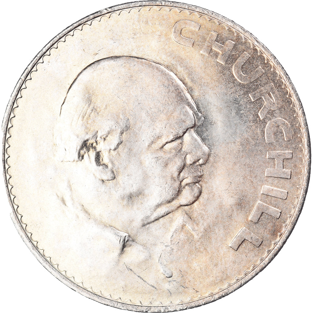 Münze, Großbritannien, Elizabeth II, Crown, 1965, Winston Churchill, VZ