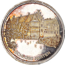 Alemania, medalla, Schloss Herten, 50 Jahre Stadt, 1986, EBC, Plata