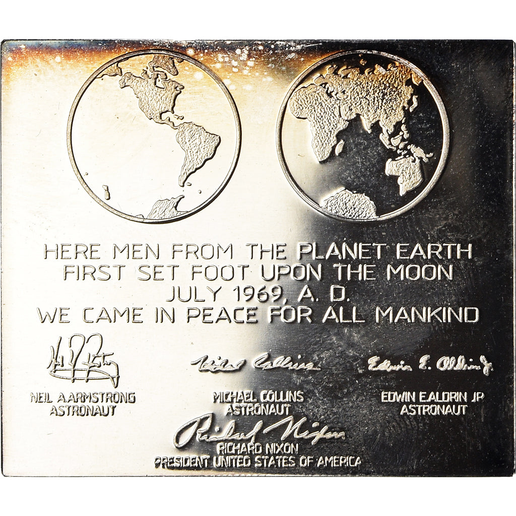 Estados Unidos da América, Medal, Maanlanding Plaquette, Apollo 11, Ciências e