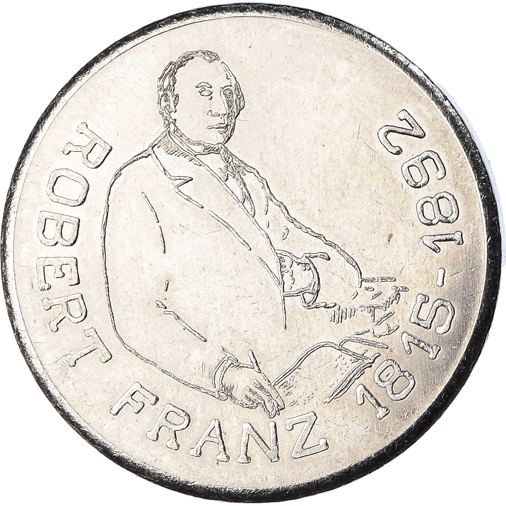 Niemcy, Medal, Singakademie Halle, Robert Franz, Musique, 1989, AU(55-58)