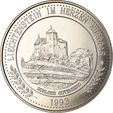 Liechtenstein, Jeton, 5 Ecu, 1993, Schloss Gutenberg, FDC, Cupro-nickel
