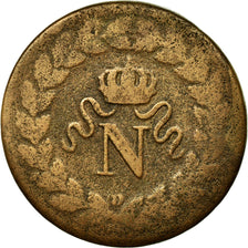 Monnaie, France, Louis XVIII, Louis XVIII, 1 Décime, 1814, Strasbourg, B