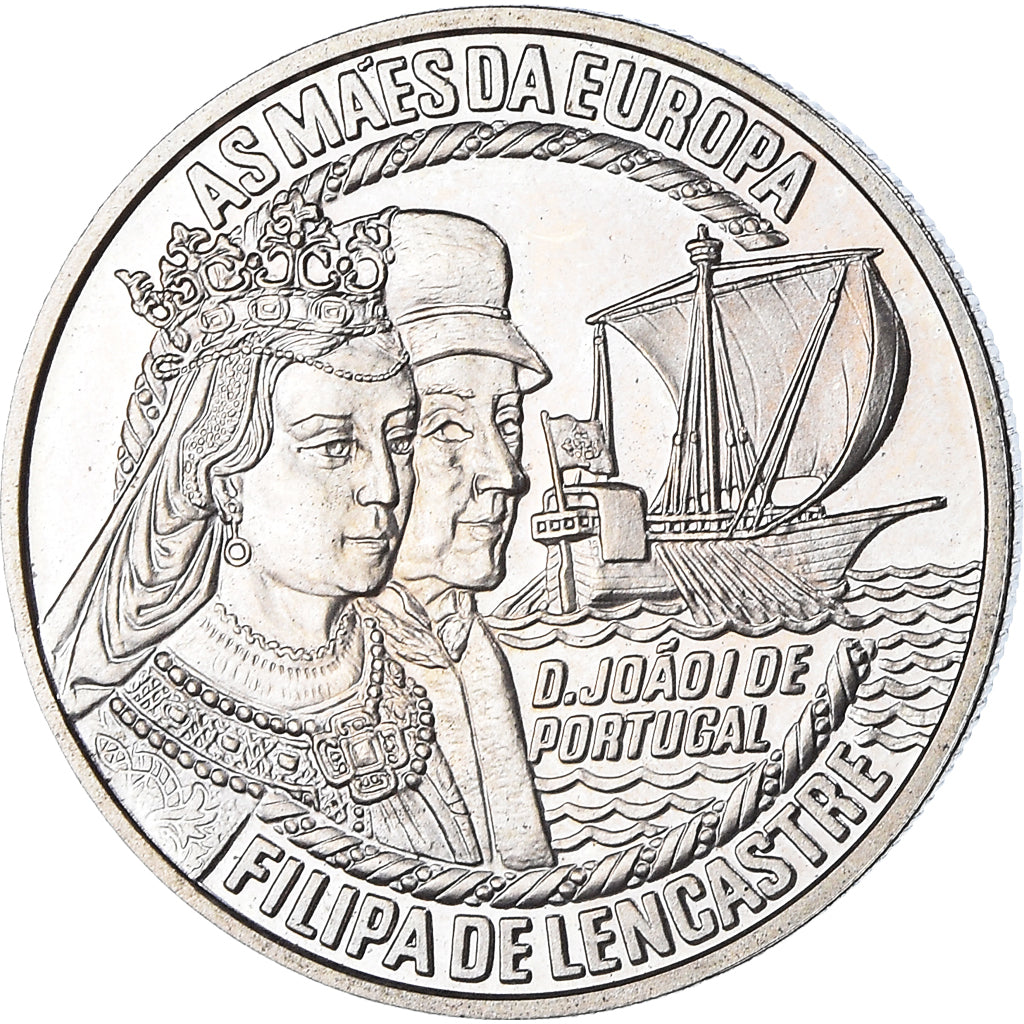 Portugal, 5 Euro, Pilipa de Lencastre, 1996, MS(63), Copper-nickel