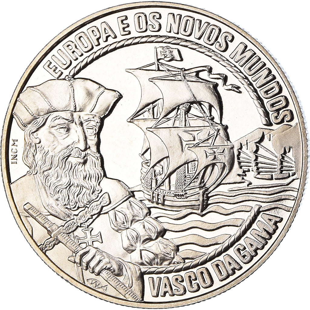 Portugal, 2-1/2 ECU, Vasco de Gama, 1995, MS(65-70), Copper-nickel