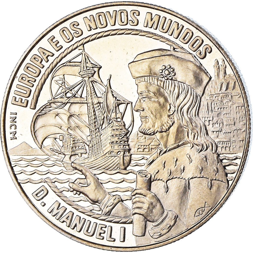 Portogallo, 2-1/2 ECU, D. Manuel I, 1994, FDC, Rame-nichel
