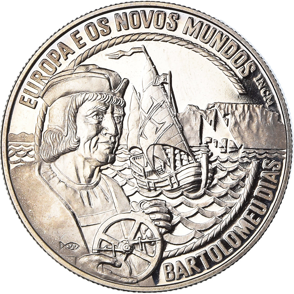 Portugal, 2-1/2 ECU, Bartolomeu Dias, Shipping, 1993, STGL, Kupfer-Nickel