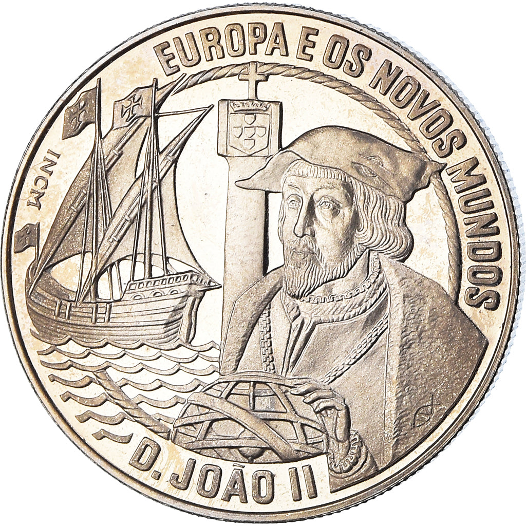 Portugal, 2-1/2 ECU, D. Joao II, 1992, STGL, Kupfer-Nickel