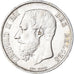 Moeda, Bélgica, Leopold II, 5 Francs, 5 Frank, 1867, EF(40-45), Prata, KM:24