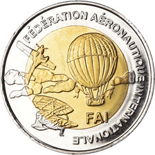Finland, 5 Euro, Skysurfing, 1er World Air Games Turkey, 1997, FDC, Bi-Metallic