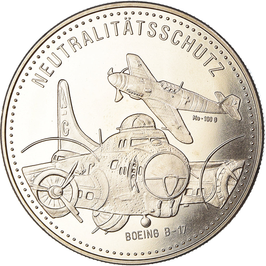 Switzerland, Token, 5 Ecu, Aviation, 1995, MS(65-70), Copper-nickel