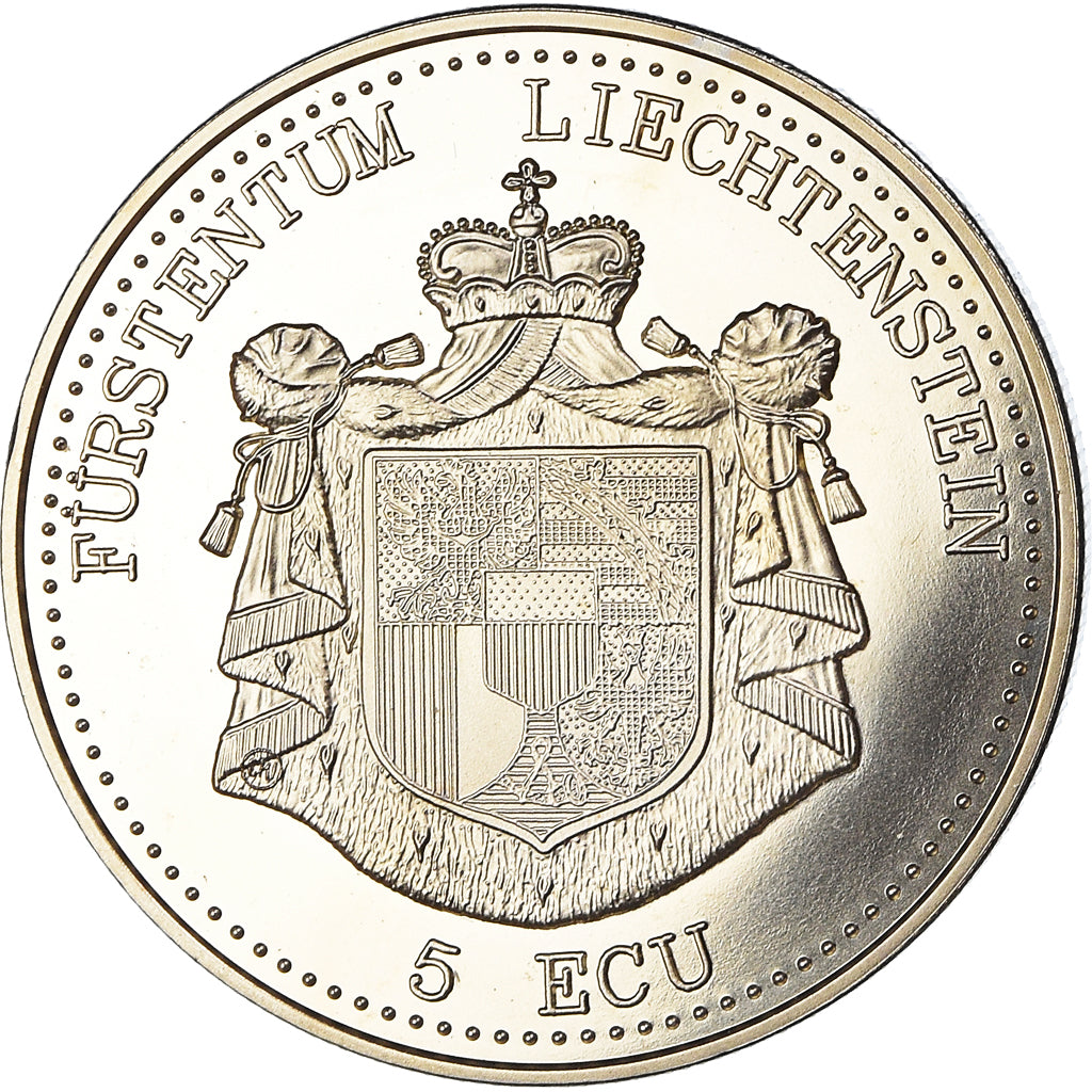 Liechtenstein, Token, 5 Ecu, 1995, STGL, Kupfer-Nickel