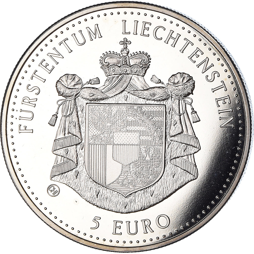 Liechtenstein, 5 Euro, Heidi, Heidiland, 1998, Proof, STGL, Kupfer-Nickel