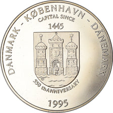 Danimarca, 5 Ecu, Kobenhaun, 550th Anniversary, 1995, FDC, Rame-nichel