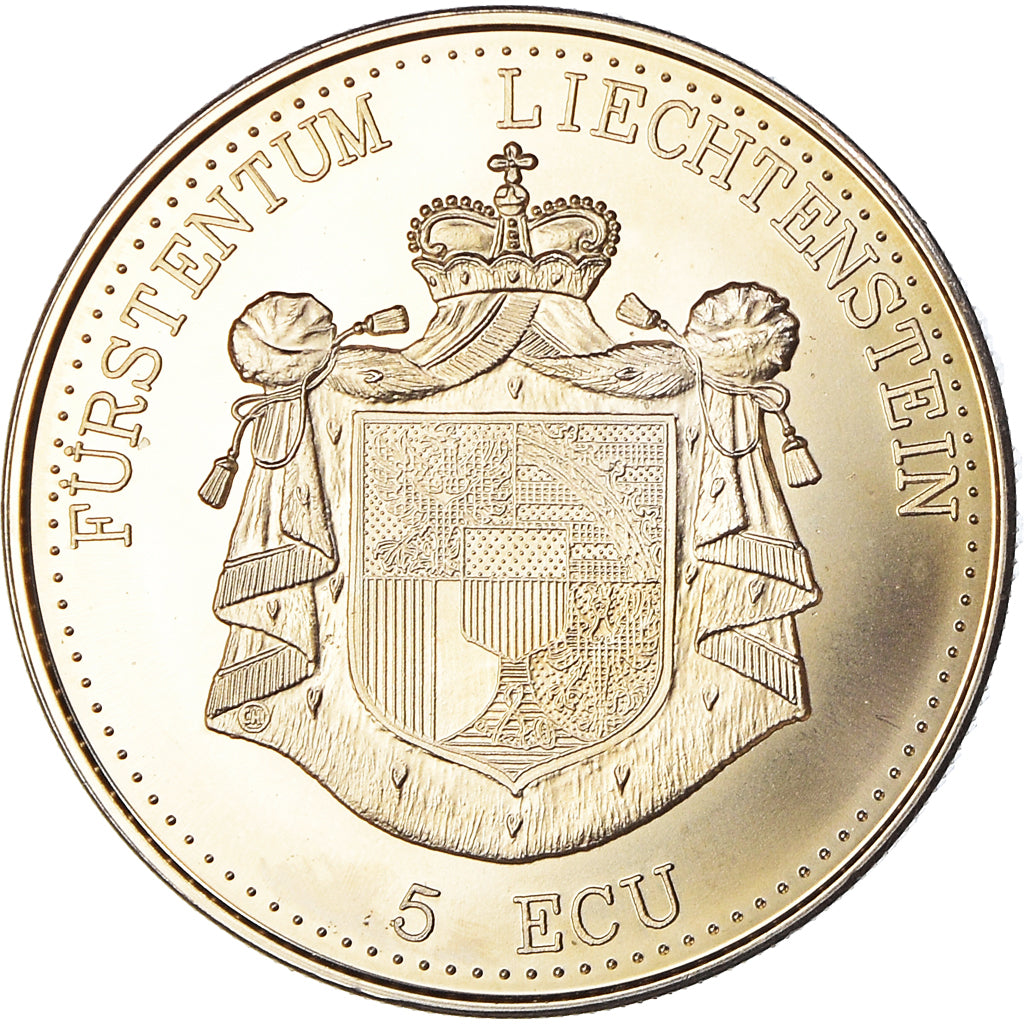 Liechtenstein, 5 Ecu, 1994, Schloss Gutenberg, MS(65-70), Copper-nickel