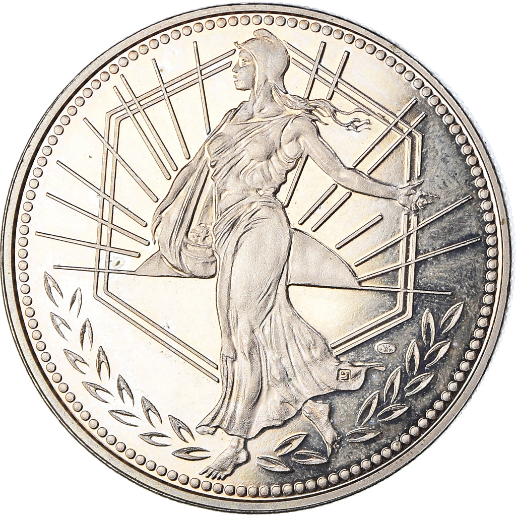 France, Medal, L'Europe, Semeuse, 2001, MS(63), Copper-nickel