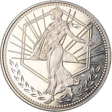 France, Medal, L'Europe, Semeuse, 2001, MS(63), Copper-nickel