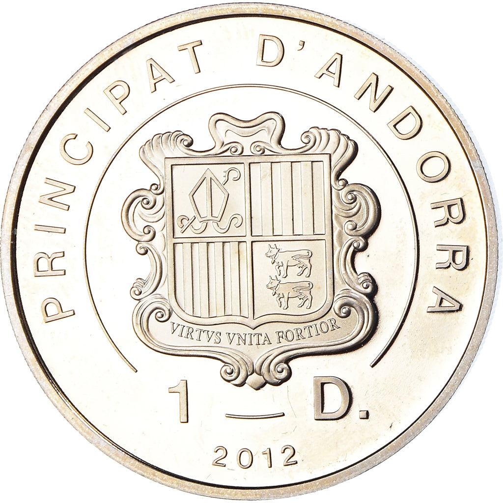 Moeda, Andorra, Ocells, Diner, 2012, MS(64), Cobre-níquel