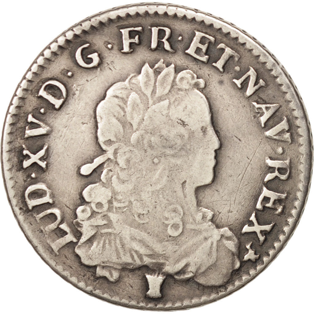 Munten, Frankrijk, Louis XV, 1/3 Écu de France, 1/3 Ecu, 1722, Rennes, FR
