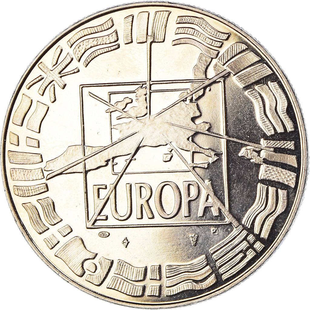France, Medal, Europa, Passage à l'An 2000, 2000, MS(65-70), Copper-nickel