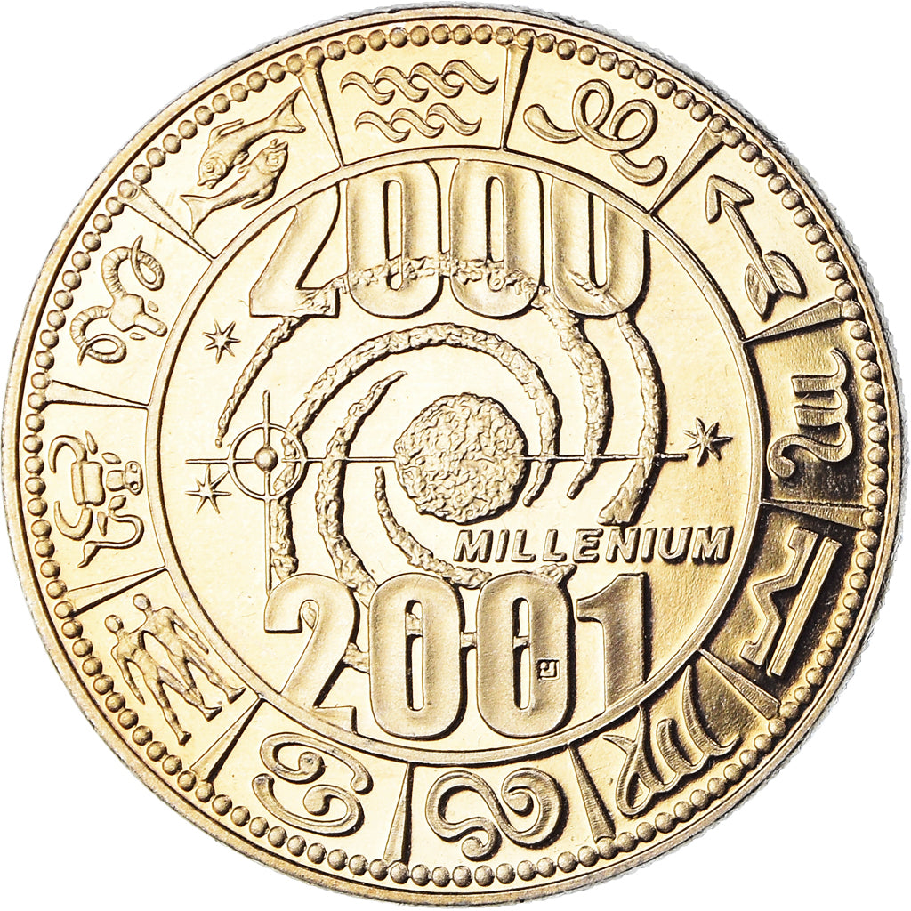France, Medal, Europa, 2000/2001, Millénium, 2001, MS(65-70), Copper-nickel