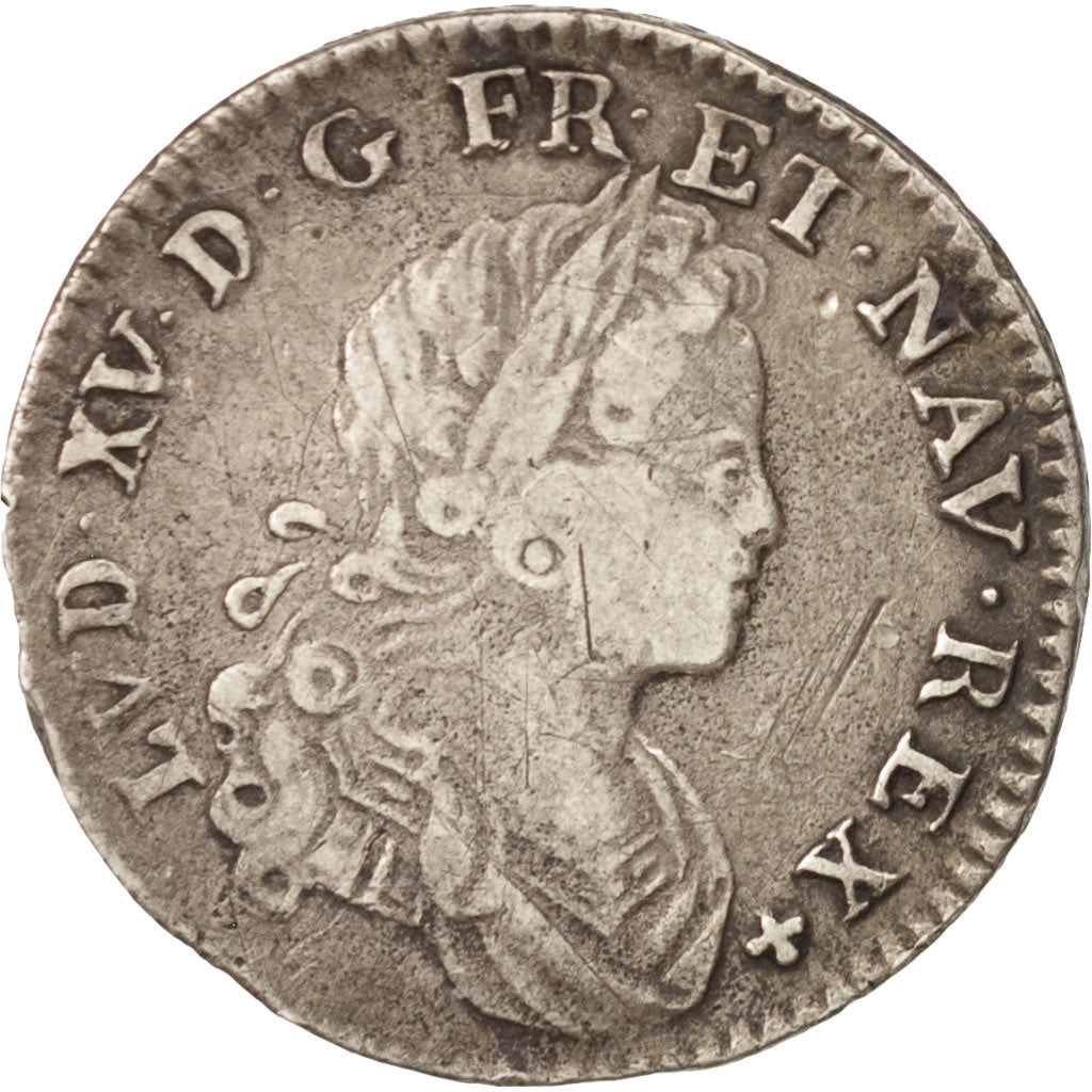 France, Louis XV, 1/6 Écu (XX – S) de France-Navarre, 1719, Paris, Gadoury 295