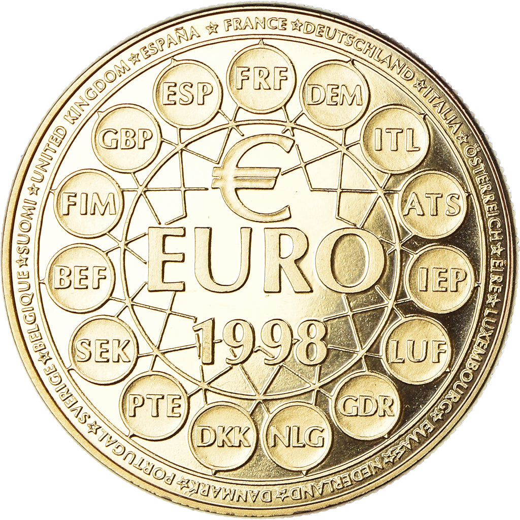 Frankreich, Medaille, Europe, 10 Euro Essai, Politics, Society, War, 1998, STGL