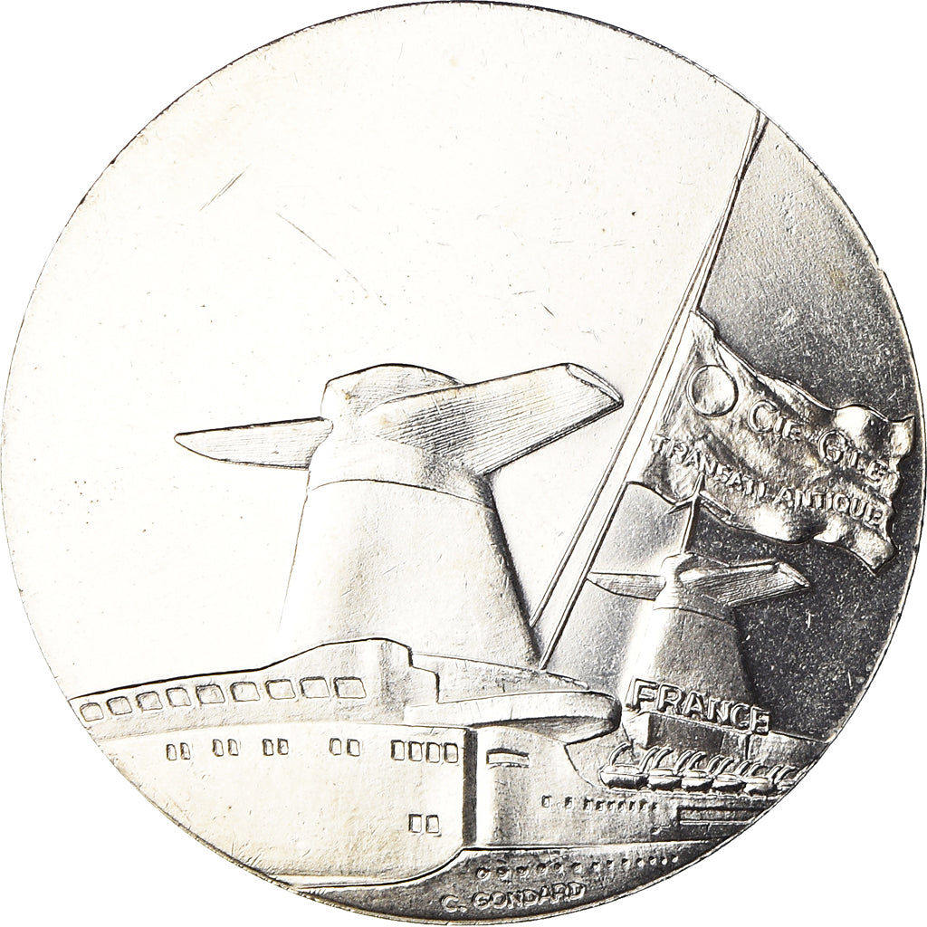 França, Medal, Compagnie Générale Transatlantique, France, Navegação, C.