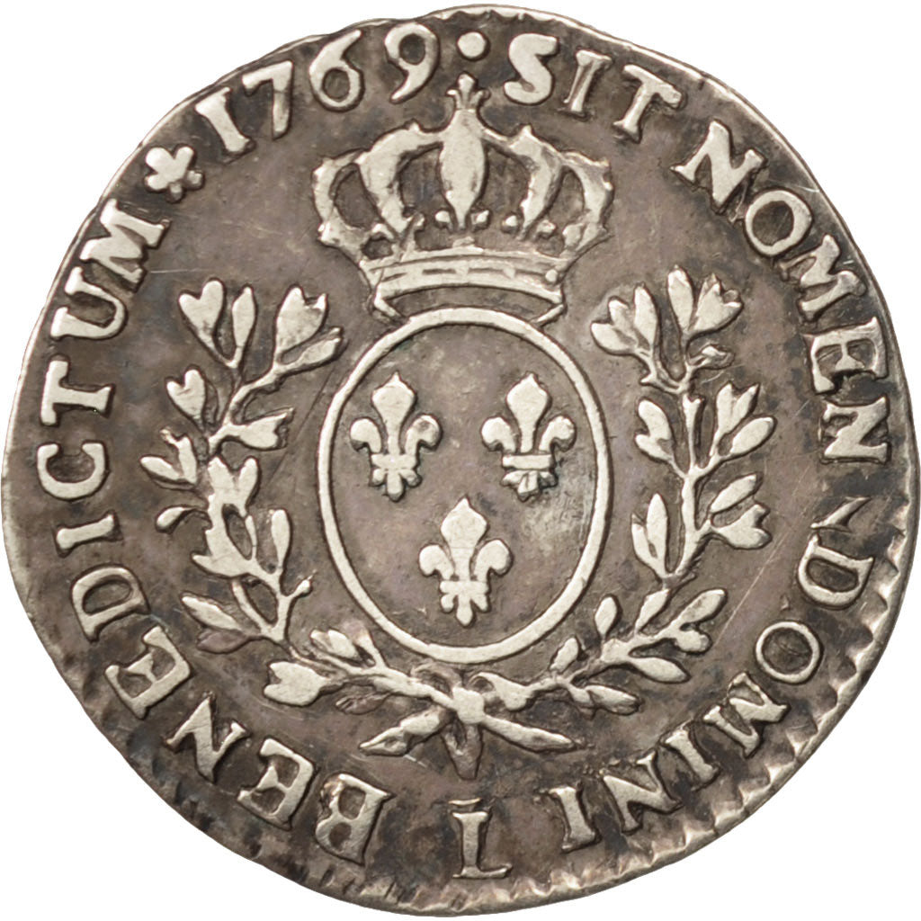 Coin, France, Louis XV, 1/10 Écu au bandeau, 12 Sols, 1/10 ECU, 1769, Bayonne
