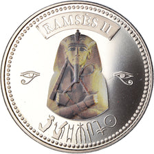 Egypt, Medal, Trésors d'Egypte, Ramsès II, History, MS(65-70), Copper-nickel