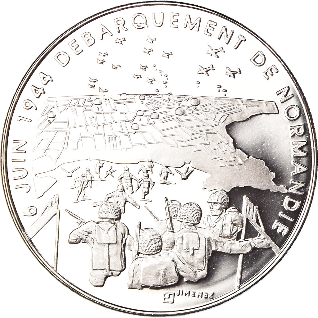 Frankrijk, Medaille, 6 Juin 1944 - Débarquement De Normandie, WAR, Jimenez