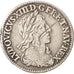 France, Louis XIII, 1/12 Ecu, 1643, Paris, VF(20-25), Silver, Gadoury:46