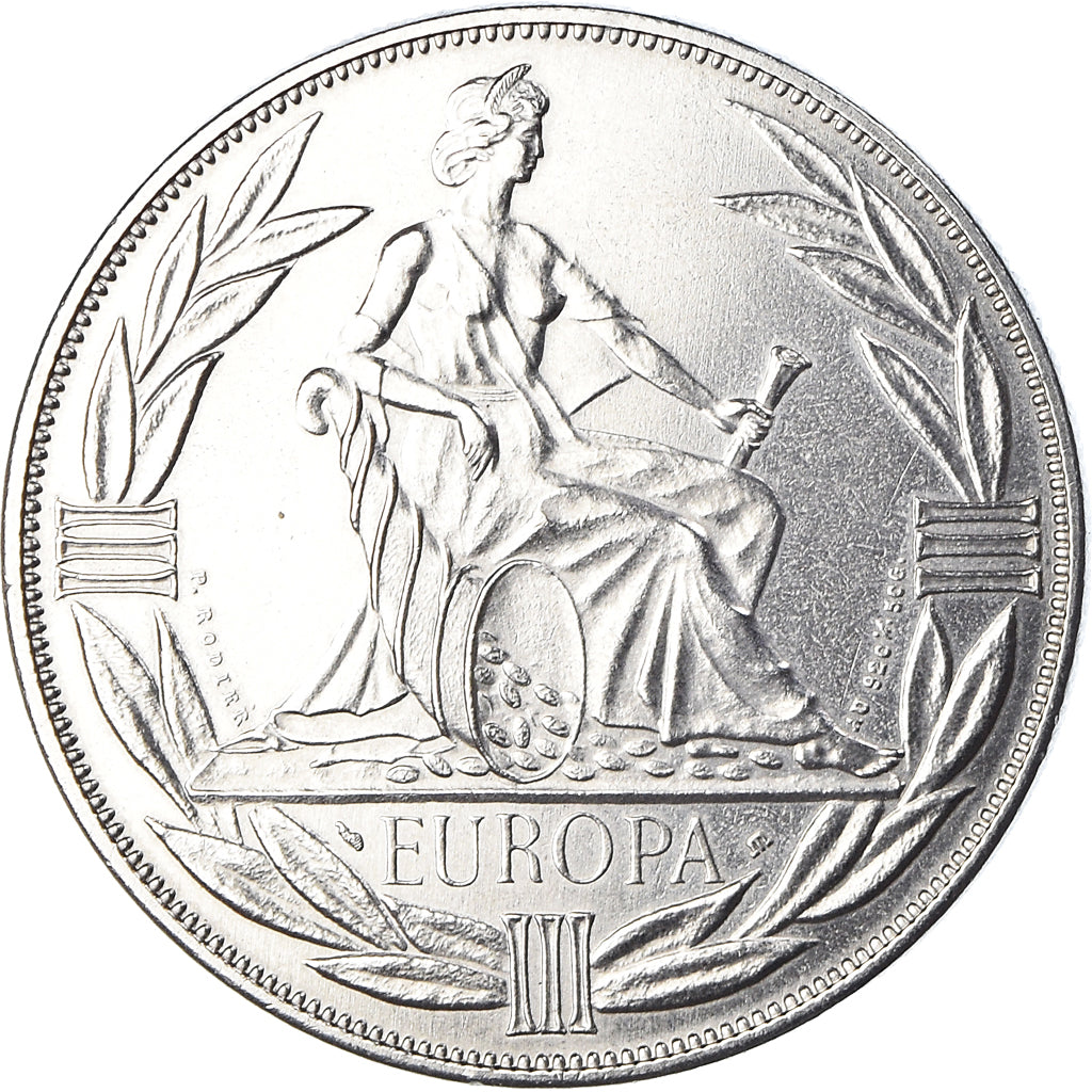Francia, medalla, Ecu Europa, Europe Assise, Politics, 1981, Fautée, FDC, Cobre