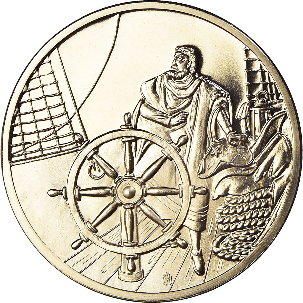 France, Medal, Titanic, Shipping, 2010, MS(65-70), Copper-nickel