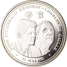 Frankrijk, Medaille, Vème République, Fitzgérald Kennedy-De Gaulle, Politics